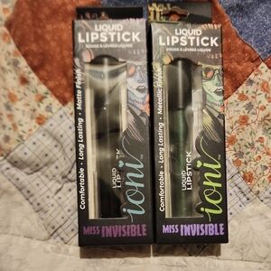 Lot Of Two Ioni Miss Invisible Classic Horror Queens Liquid Lipstick